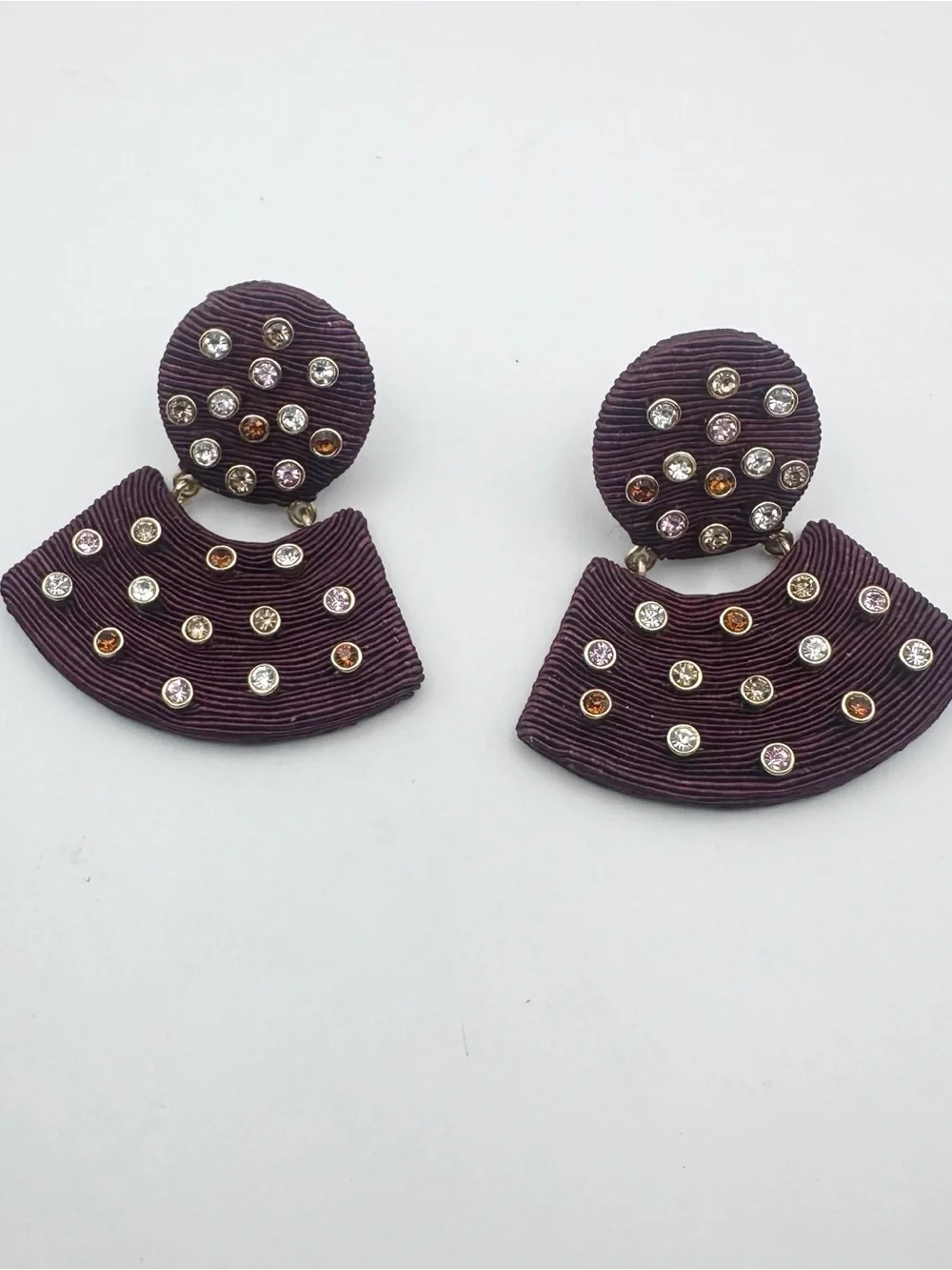 Tuckernuck Brown Gemstone Meritt Statement Fan Drop Earring NWT Bohemian Jewelry